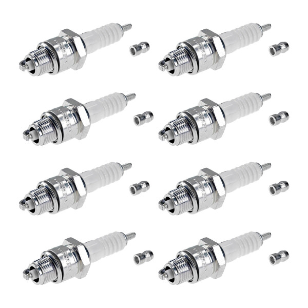 8 Spark Plugs with flat seal seat NGK suitable for FORD TAUNUS and others