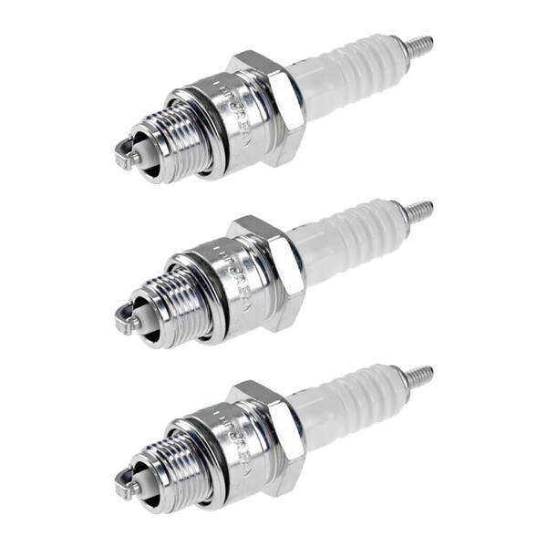 3 Spark Plugs with flat seal seat NGK IAM expertise for YAMAHA and others