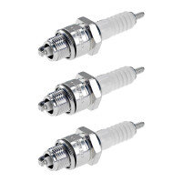 3 Spark Plugs with flat seal seat NGK IAM expertise for...
