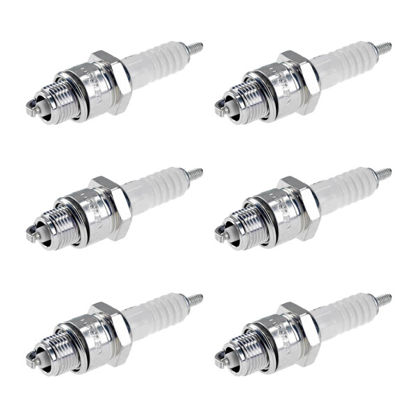 6 Spark Plugs with flat seal seat NGK IAM expertise for YAMAHA and others