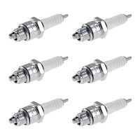6 Spark Plugs with flat seal seat NGK IAM expertise for...
