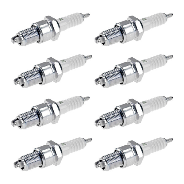 8 Spark Plugs with flat seal seat NGK aftermarket expertise for HONDA and others