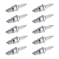 10 Spark Plugs with flat seal seat NGK IAM expertise for...