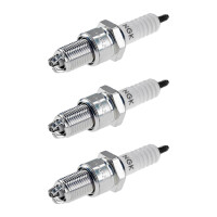 3 Spark Plugs with flat seal seat NGK aftermarket...