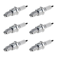 6 Spark Plugs with flat seal seat NGK aftermarket...