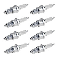 8 Spark Plugs with flat seal seat NGK IAM expertise for...
