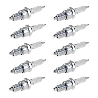 10 Spark Plugs with flat seal seat NGK IAM expertise for...