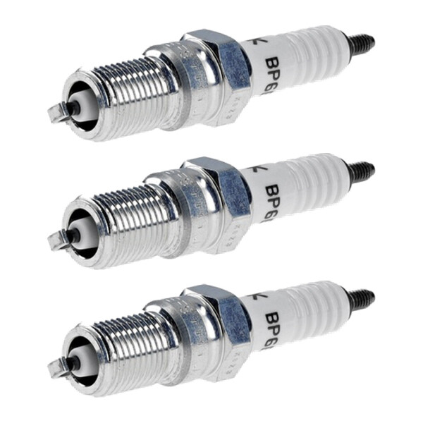 3 Spark Plugs with cone seal seat NGK IAM-Expertise for MERCEDES-BENZ 124
