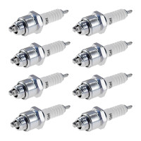 8 Spark Plugs with flat seal seat NGK IAM expertise for...