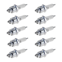 10 Spark Plugs with flat seal seat NGK IAM expertise for...