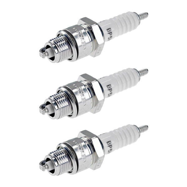 3 Spark Plugs with flat seal seat NGK for ROVER 2000-3500 and others
