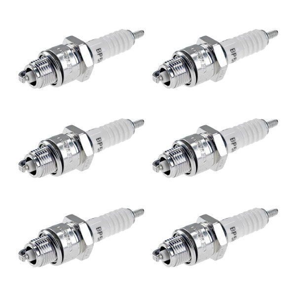 6 Spark Plugs with flat seal seat NGK for ROVER 2000-3500 and others