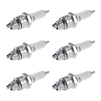 6 Spark Plugs with flat seal seat NGK for ROVER 2000-3500...