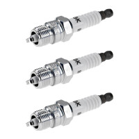 3 Spark Plugs with cone seal seat NGK IAM expertise for...