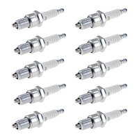 10 Spark Plugs with flat seal seat NGK IAM expertise for...