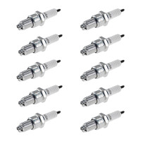 10 Spark Plugs with flat seal seat NGK suitable for SEAT...