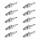 10 Spark Plugs with flat seal seat NGK suitable for SEAT IBIZA and others