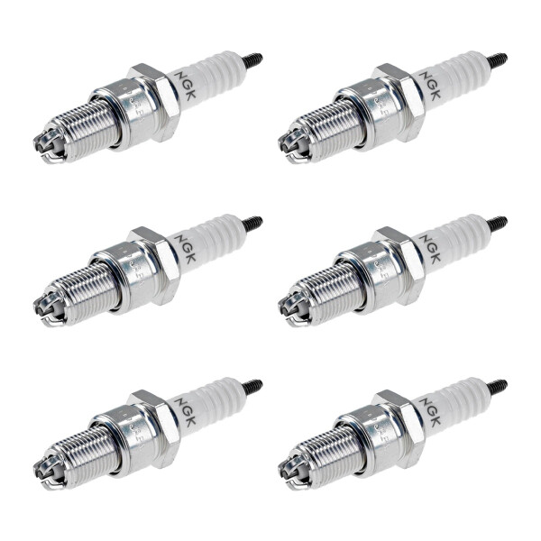 6 Spark Plugs with flat seal seat NGK IAM expertise for AUDI 80 and others