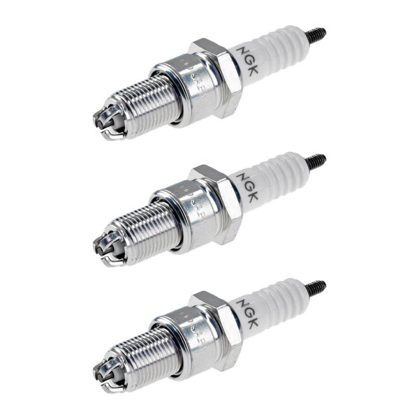 3 Spark Plugs with flat seal seat NGK IAM expertise for e.g. LANCIA THEMA