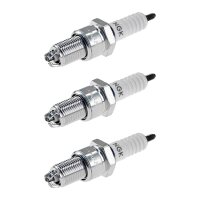 3 Spark Plugs with flat seal seat NGK IAM expertise for...