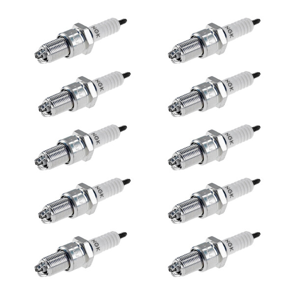 10 Spark Plugs with flat seal seat NGK IAM expertise for e.g. LANCIA THEMA