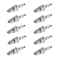 10 Spark Plugs with flat seal seat NGK IAM expertise for...