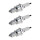3 Spark Plugs with flat seal seat NGK for RENAULT LAGUNA and others