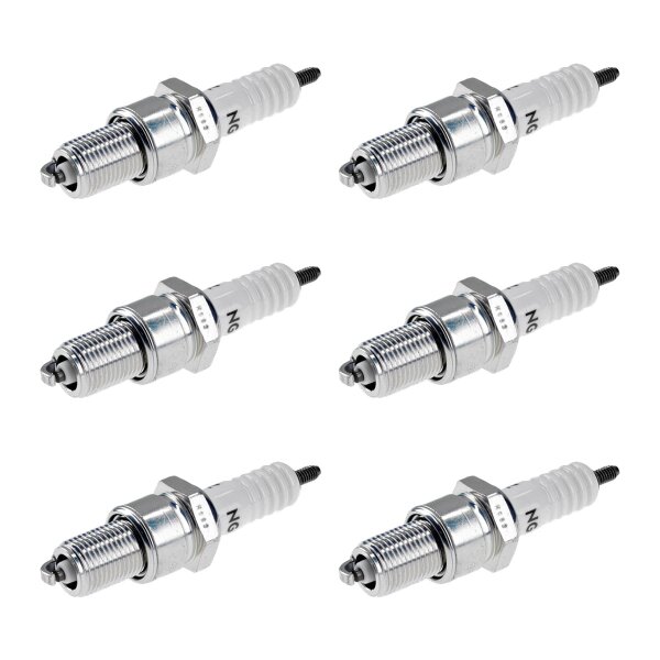 6 Spark Plugs with flat seal seat NGK for RENAULT LAGUNA and others