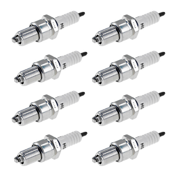 8 Spark Plugs with flat seal seat NGK for RENAULT LAGUNA and others