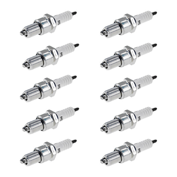 10 Spark Plugs with flat seal seat NGK for RENAULT LAGUNA and others