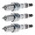 3 Spark Plugs fixed SAE connection NGK Iridium IX suitable for e.g. BMW 3 Series