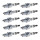 10 Spark Plugs fixed SAE connection NGK Iridium Irimax for e.g. MAZDA MX-5