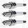 3 Spark Plugs fixed SAE connection NGK aftermarket expertise for e.g. SAAB 9-3