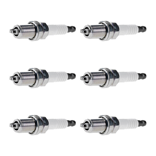 6 Spark Plugs fixed SAE connection NGK aftermarket expertise for e.g. SAAB 9-3