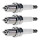 3 Spark Plugs fixed SAE connection NGK aftermarket expertise for e.g. SAAB 9-5