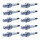 10 Spark Plugs fixed SAE connection NGK IAM expertise for e.g. PORSCHE 911