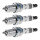 3 Spark Plugs fixed SAE connection NGK Iridium IX for e.g. NISSAN PRIMERA