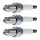 3 Spark Plugs with flat seal seat NGK for SSANGYONG RODIUS and others