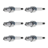 6 Spark Plugs with flat seal seat NGK for SSANGYONG...