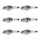 6 Spark Plugs with flat seal seat NGK for SSANGYONG RODIUS and others