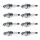 8 Spark Plugs fixed SAE connection NGK suitable for e.g. NISSAN PRIMERA