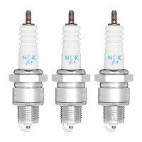 3 Spark Plugs with flat seal seat NGK IAM expertise for...