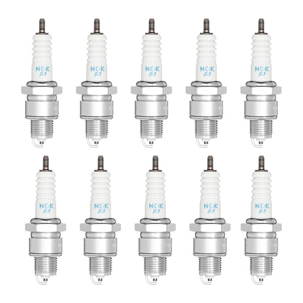 10 Spark Plugs with flat seal seat NGK IAM expertise for FIAT 500 and others
