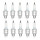 10 Spark Plugs with flat seal seat NGK IAM expertise for FIAT 500 and others