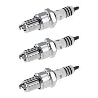 3 Spark Plugs with flat seat NGK Iridium IX suitable for...