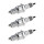 3 Spark Plugs with flat seat NGK Iridium IX suitable for e.g. LANCIA DELTA