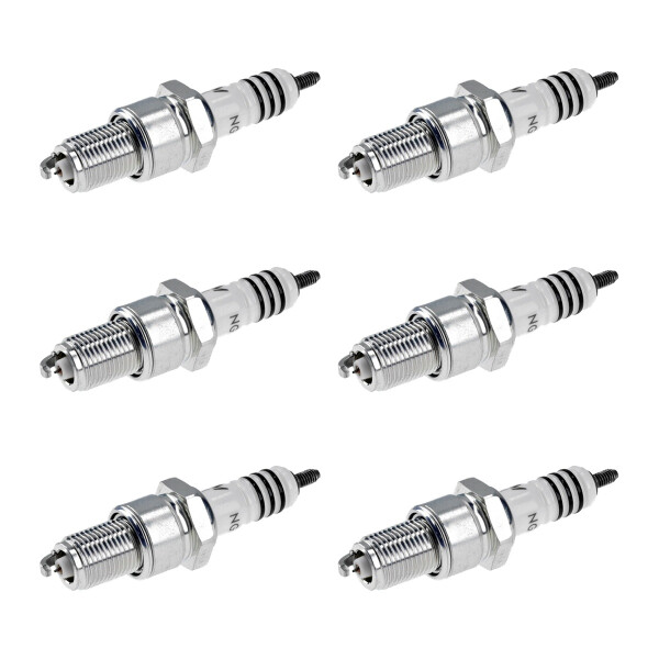 6 Spark Plugs with flat seat NGK Iridium IX suitable for e.g. LANCIA DELTA