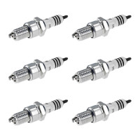6 Spark Plugs with flat seat NGK Iridium IX suitable for...