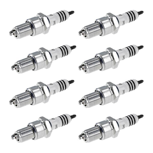8 Spark Plugs with flat seat NGK Iridium IX suitable for e.g. LANCIA DELTA