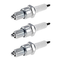 3 Spark Plugs with flat seal seat NGK IAM expertise for...